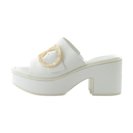 Naturalizer Women's Clara Slide Sandal, Bright White, 8.5