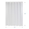 AmazerBath Shower Liner, 72x78 Plastic Frosted Shower Curtain Liner, PEVA