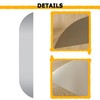 KUAFU Round Fender Back Compatible with 9 x 72 &
