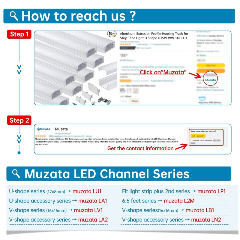 Muzata 10Pack Extension Connector for LED Channel fit Muzata U1SW