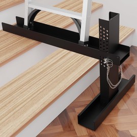 ZUIWAN Non-Slip Heavy Duty Ladder Leveler for Stairs - Adjustable Ladder Base Extender, 12"-18" Leg Leveler for Single/Extension Ladders