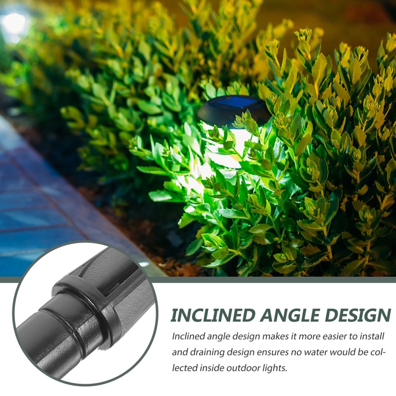 Veemoon 10pcs Solar Light Stakes Replacement Ground Spikes, Plastic Solar