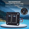 GGTA 2 Gang Rocker Switch Panel Waterproof，12v-24v Aluminum Waterproof Boat