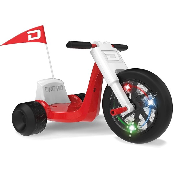 Droyd Romper Electric Tricycle - Kids Motorized Vehicles with Parental Speed Control, Adjustable Seat & Multi-Color LED Lights - Motorbike for Kids with 24V Lithium-ion Battery & Brushed DC Motor