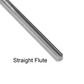 sourcing map Tension Reamer Lathe Reamer H7 4 Straight Groove Round Shank Milling 2.5 mm