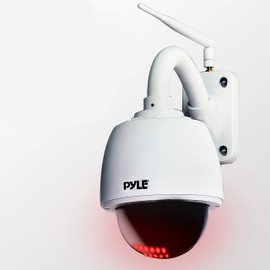 Pyle Outdoor IP Camera Optical Zoom - 960p HD Weatherproof Wireless Remote Home WiFi Security Surveillance h.264 ONVIF Video - Outside PTZ Pan Tilt Dome 4X Zoom for PC iOS and Android - PIPCAMHD46