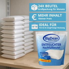 Dehumidifier Granules 450 g Set of 24 Dehumidifier Refill Pack Dehumidifier Refill Pack