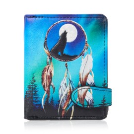 Shagwear Women's Purse Girls Teen Teenager Wallet, Wolf Dream Catcher