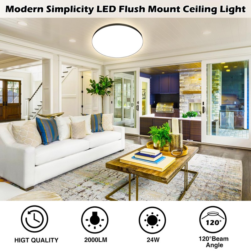 Ceiling Light LED Ceiling Light Diameter 28 cm 24 W,