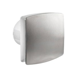 Estevez extractor de aire para baño o cocina 4 pulgadas, 2304-INOX(eco), acero inoxidable, instalación en techo o pared, ventilación antihumedad