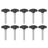 QUARKZMAN 10pcs T Wing Knobs Thumb Screws M8 x 45mm