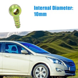 A ABSOPRO Car 8 mm Inner Diameter Hose Barb 10 mm Banjo Fuel Line Fitting