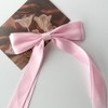 2PCS Double Layer Silk Satin Bow Hair Clip with Non-Slip
