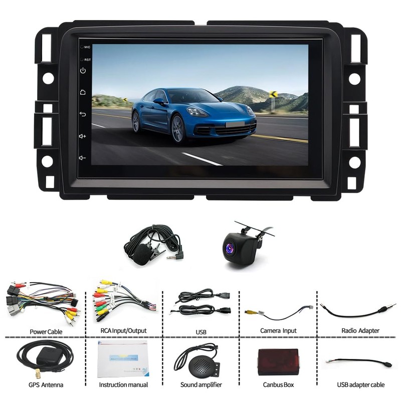 Slakerbe Android 14 Car Radio Compatible for GMC Acadia 2013-2017