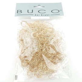 BUCO Rametta Curly 1 Bag (Approx. 0.5 oz (15 g) Curly Smoke Flower Materials Arrangement Materials Decoration (Gold)