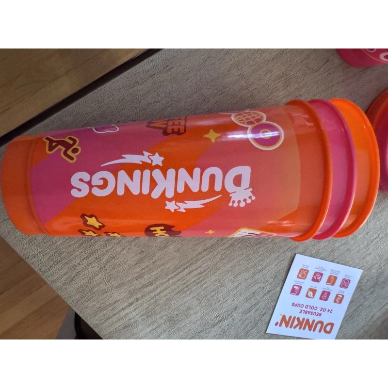 Dunkin' Donuts Box Of 4 Dunkin DunKings Dunqueens S reusable