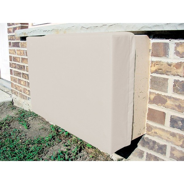 Indoor/Outdoor Air Conditioner Cover for Whirlpool, Norge, Frigidare and Kenmore Units - Width Range 25-3/4" to 26-1/8" & Height Range 16-1/2" to 17-1/8" - BREEZEBLOCKER