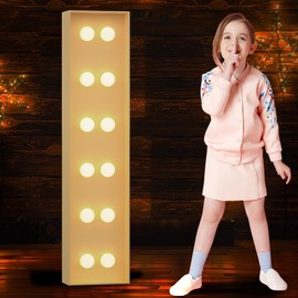 Tongjoy 4FT Marquee Light Up Letters, Large Marquee Letters, DIY Giant Letters for Baby Shower, Birthday Party Backdrop Decor Wedding Engagement Party, Pre-Cut Foam Board Letter I