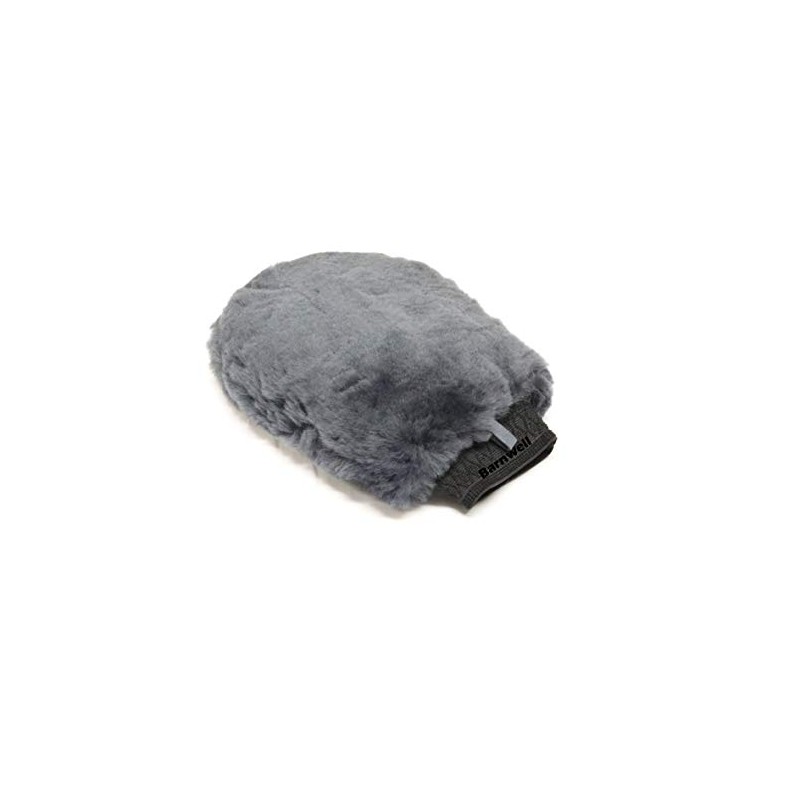 Barnwell Deep Pile Lambs Wool Grey Wash Mitt Sheepskin for