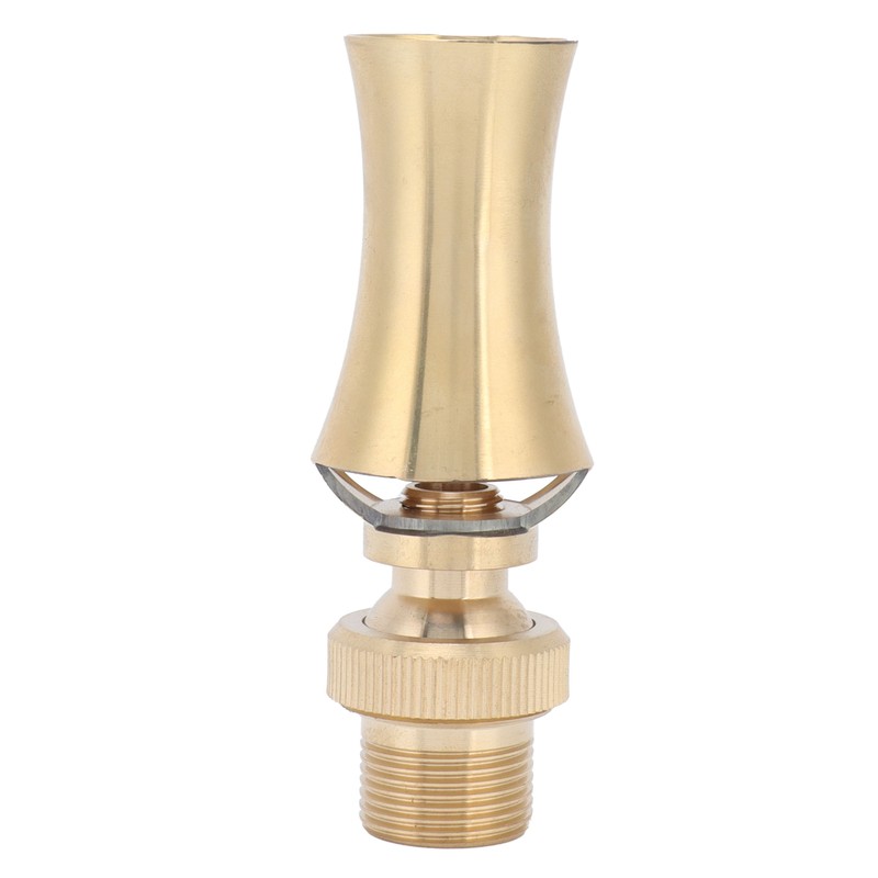 Brass Ice Tower Cedar Water Fountain Nozzle Spray Head Adjustable