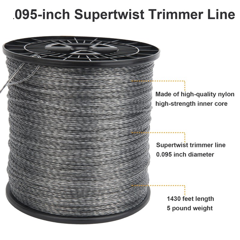 095 Trimmer Line Heavy Duty, 095 String Trimmer Line, Weed
