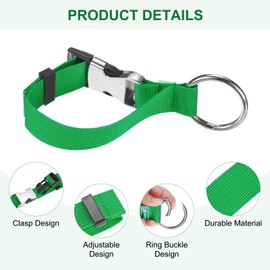 M METERXITY 1-Pack Add A Bag Luggage Strap, Adjustable Suitcase Belt for Connecting Luggage/Backpack/Jacket, Carry Strap with Ring Buckle [Green]