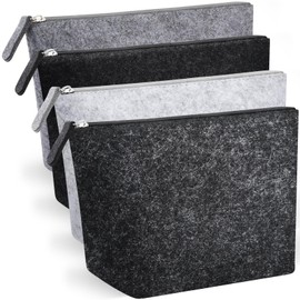 Xuniea Felt Cosmetic Bag for Plotting Large Felt Bag Make Up Bag Pencil Case Multifunction Travel Blank Toiletry Bag Cosmetic Bag for Mother's Day Valentine's Day, various colours, Fashion