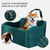 Lealchum Dog Car Seat for Medium/Large Dogs,2 Clip-On Safety Leashs