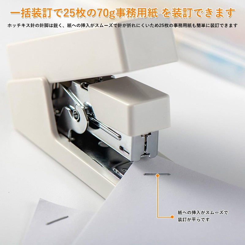 FUSHUI ホチキス ホッチキス針 ハンディタイプ向け 1000本入x4個 ステープル 12mm×6mm 24/6規格 高強度合金鋼製 ステープラー用