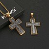 HZMAN Eastern Orthodox Cross Necklace for Men Women Retro Religious