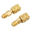 WANGCL R410a Adaptor VAU-20B (1/4SAE to 5/16SAE) Connection Adapter for