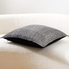 THE-TINOART Designer Jacquard Throw Pillow Cover 24x24 - Black &