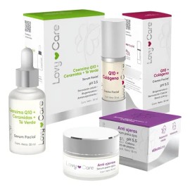Lovy Care Kit De Cuidado Facial, Sérum + Crema + Antiojeras