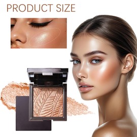1 Stück Silberner Highlighter Puder, Schimmernder Concealer und Konturpuder, Langanhaltender Diamant Glow für Wangen, Augen und Nase, Perfekt für Glänzende Looks (03#)