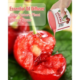 ikeda perfume Car Air Fresheners | 4pcs 60ml Automobile Scents | Long Lasting 30-days Keep Fragrance | Home Remove Odor | Nature Aromas Diffuser for Auto Bathroom Garden Deodorizer (Cherry, 4Pcs)