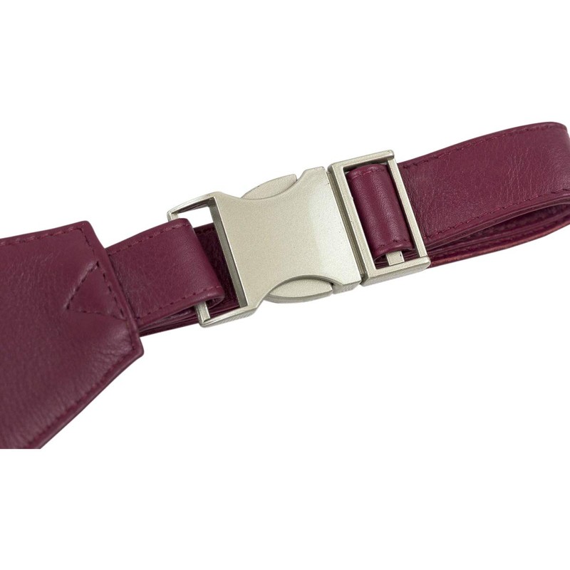 LEAS Travel-Line Belt Bag with Full Leather Trim Genuine Leather