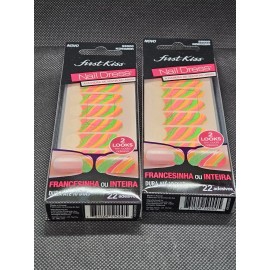 Kiss FIRST KISS Nail Dress Strips BOLERO French or Full 22 Strips each (LOT OF 2)