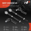 A-Premium Set of 4, Front Inner & Outer Tie Rod