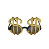 VIGUEUR Dollar Sign Costume Glasses, Pimp Costume Accessory, Black