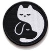 Patch Dog and Cat Tai Chi Figure, Velcro (Velcro/Velcro) Removable,
