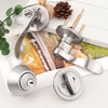 Probrico 3 Pack-Entry Door Lever and Deadbolt Lock Set, handleset