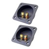 CAXUSD Speaker Box Connector Set 2pcs Sound Equipment Wiring Kit