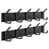 evory Coat Rack Wall Mounted,5 Coat Hooks for Hanging Coats,Metal