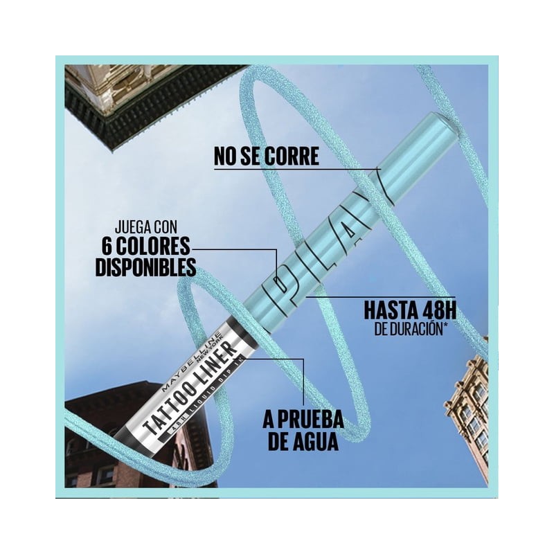 Delineador de ojos Maybelline Tattoo Liner ride 14 g