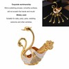 Swan Dinnerware Set Metal Tableware Cutlery Set Decorative Swan Base