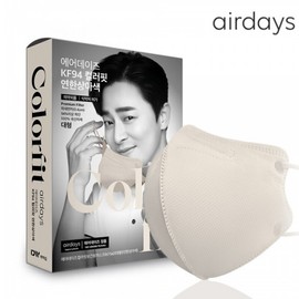 Air Days KF94 Color Fit Mask 50 sheets, small small_black gray 50 sheets black gray 50 sheets / 에어데이즈 KF94 컬러핏 마스크 50매, 소형소형_검회색 50매검회색 50매