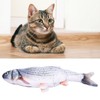 Electric Fish Cat Toy Plush Moving Wagging Jumping Automatic Simulation
