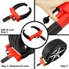 KAYCENTOP Wheel Clamp Lock Tire Lock Anti Theft Lock Fit