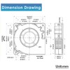 GDSTIME 2PCS 12032 120mm x 32mm 12cm 24V DC Brushless