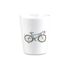 Unbranded Ceramic Shot Glasses Bicycle Cars & Transportation Bicycles Olympics 2 Oz